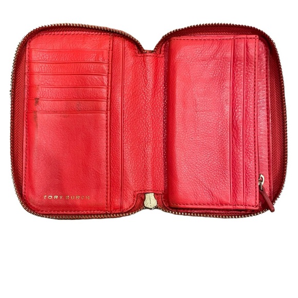 Tory Burch Red Zip Wallet - Picture 8 of 10